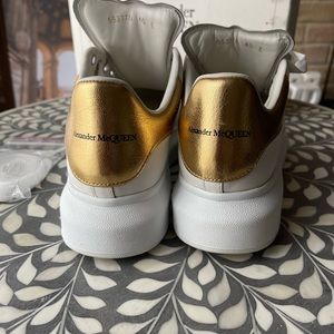 Alexander McQueen Gold Detail Sneakers